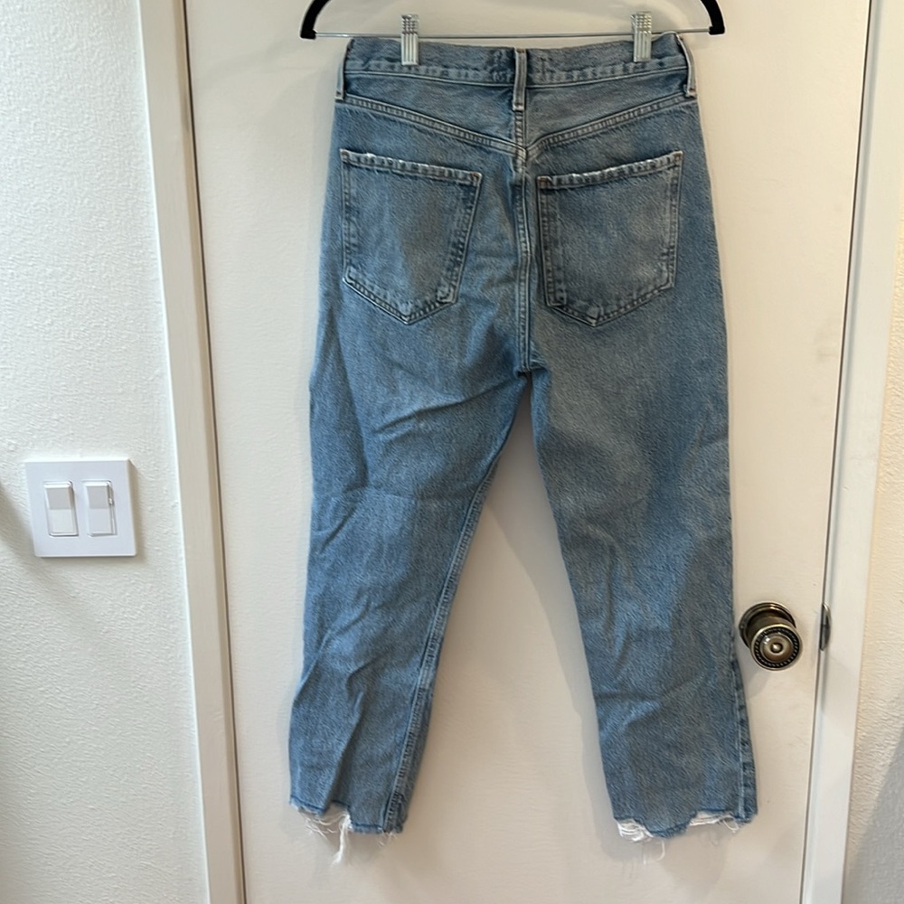Agolde Riley High Rise Straight Cropped - Size 27 - Picture 5 of 6